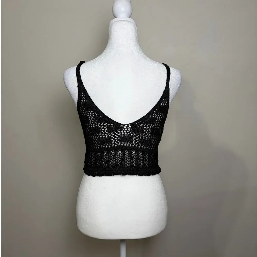 Crochet Crop Tank Top - Size S - Picture 2 of 4